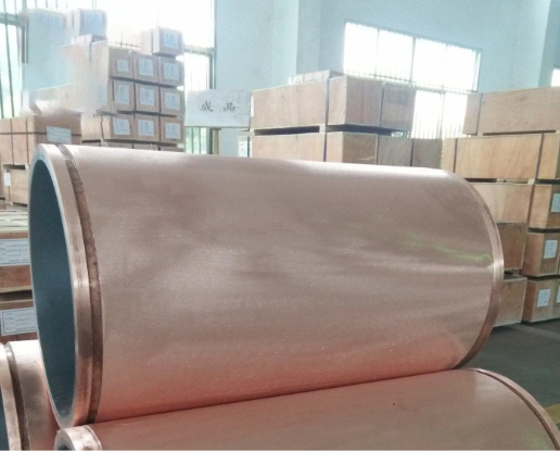 Copper mould tube for steel casting